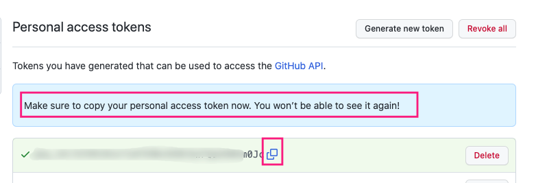 copy token